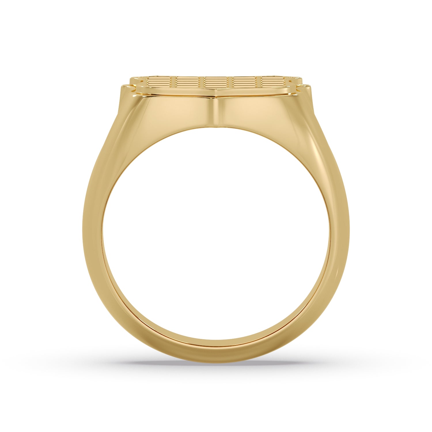 Men's smooth edged GRB ring image 3