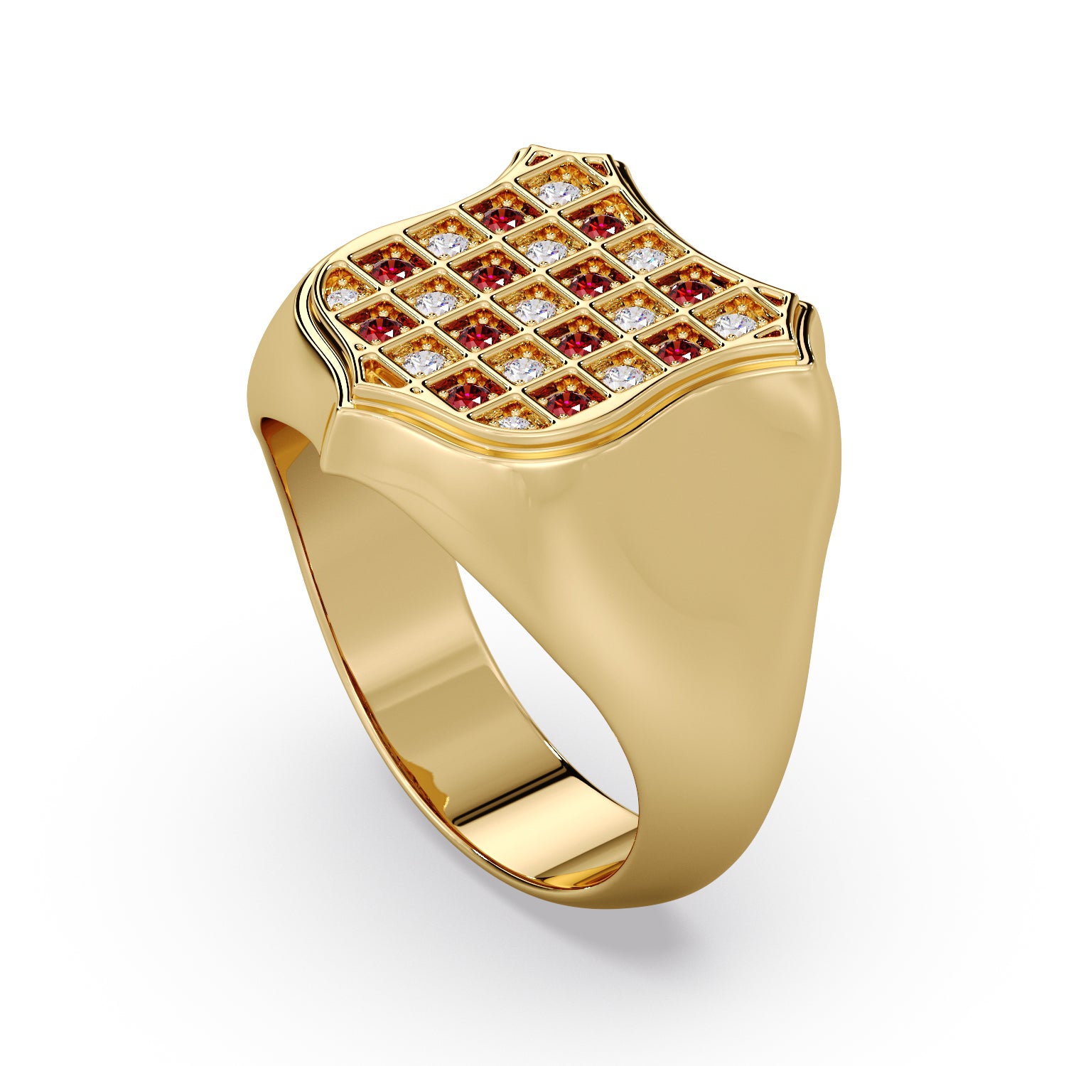 Men's smooth edged GRB ring image 0