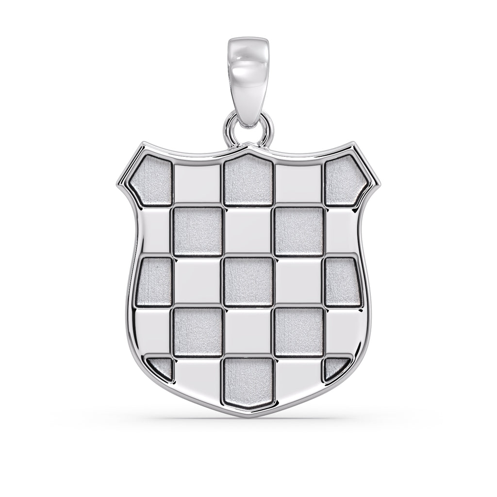 9ct White Gold GRB Pendant image 1