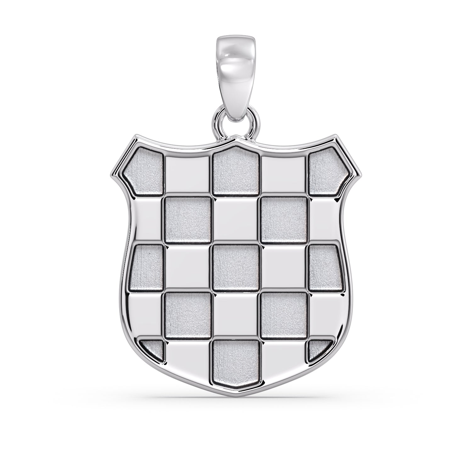 9ct White Gold GRB Pendant image 1