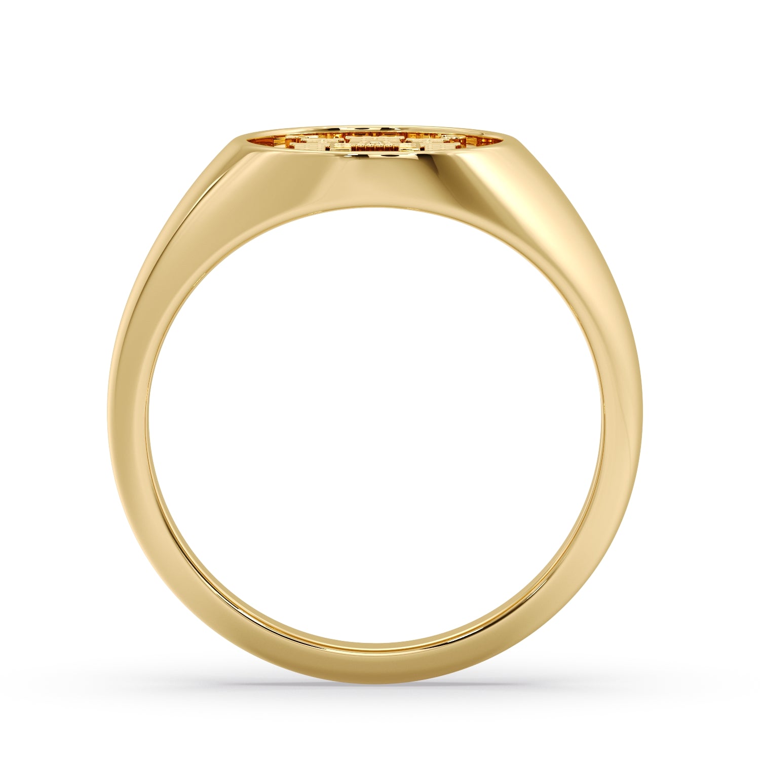 (ZAGREB) 9ct Yellow Gold Signet ring image 3