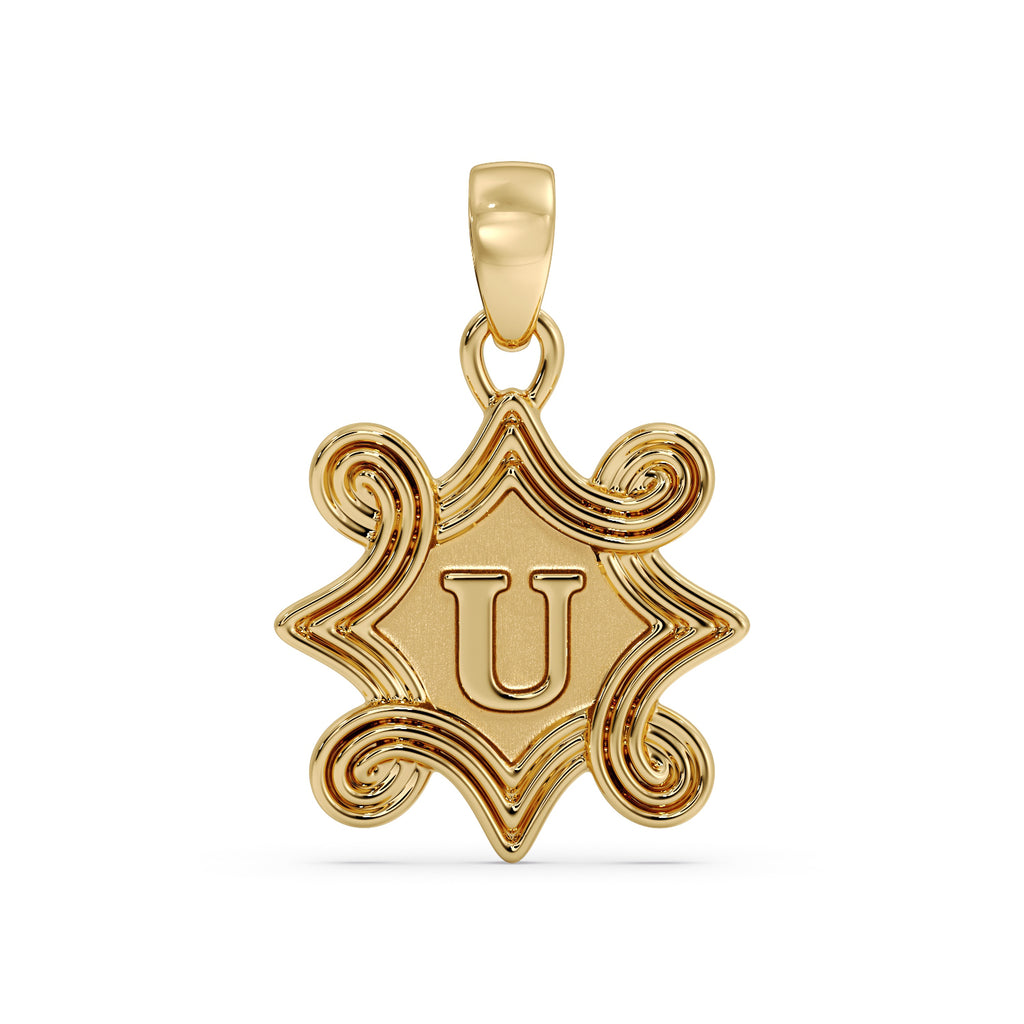 Gold U Pendant image 0