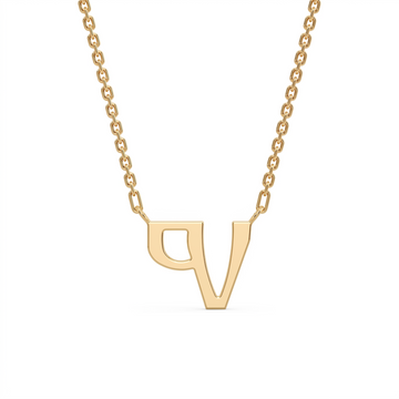 Glagolitic letter C pendant, technical view
