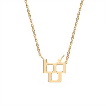 Glagolitic letter Č pendant, technical view