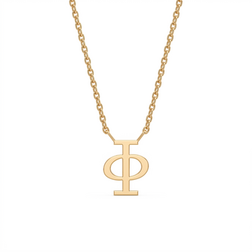 Glagolitic letter F pendant, technical view