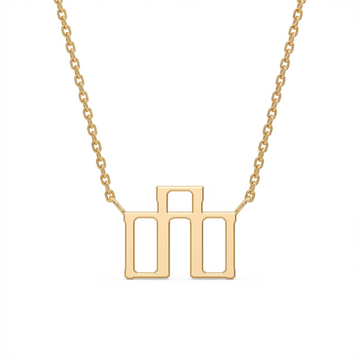 Glagolitic letter L pendant, technical view