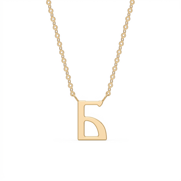 Glagolitic letter R pendant, technical view