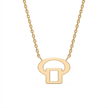 Glagolitic letter S pendant, technical view