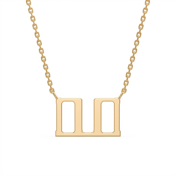 Glagolitic letter V pendant, technical view