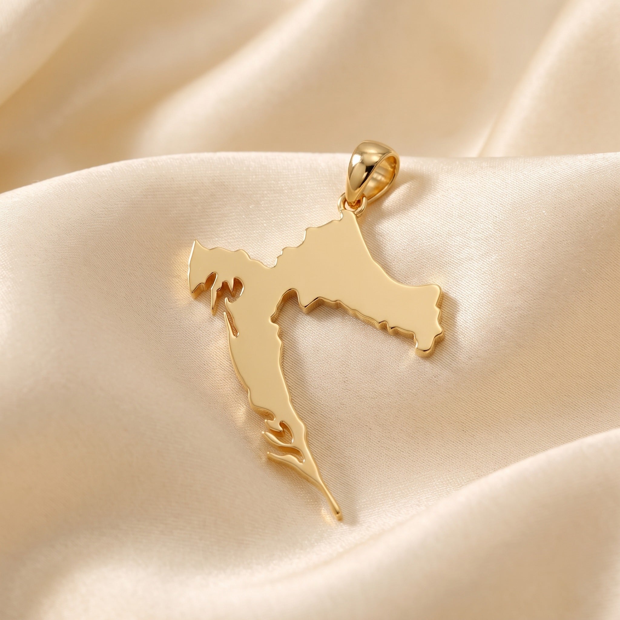 9ct Gold Croatia Dom Pendant - luxury lifestyle image