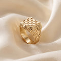Men's Gold Classic GRB ring - luxury lifestyle image