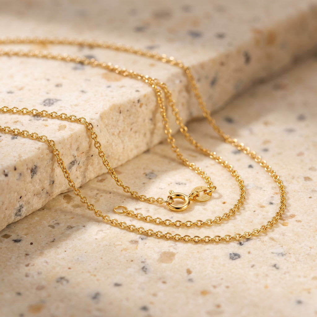 Cable Chain 1.30mm - Yellow Gold - luxury lifestyle image