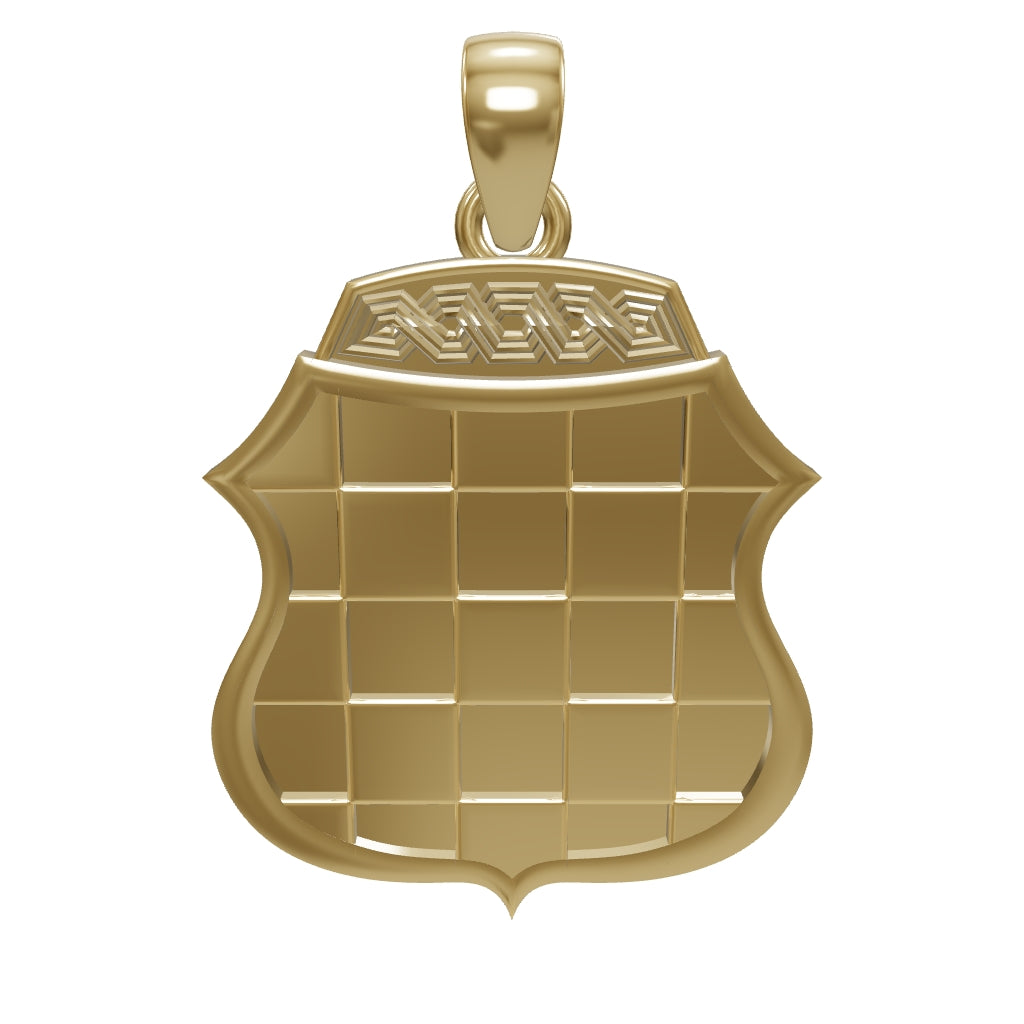 Interactive 3D model of the Gold BiH GRB pendant, shown in 9ct yellow gold