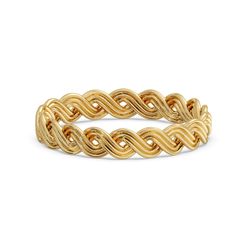 Women's Fine Pleter Ring in 9ct yellow gold