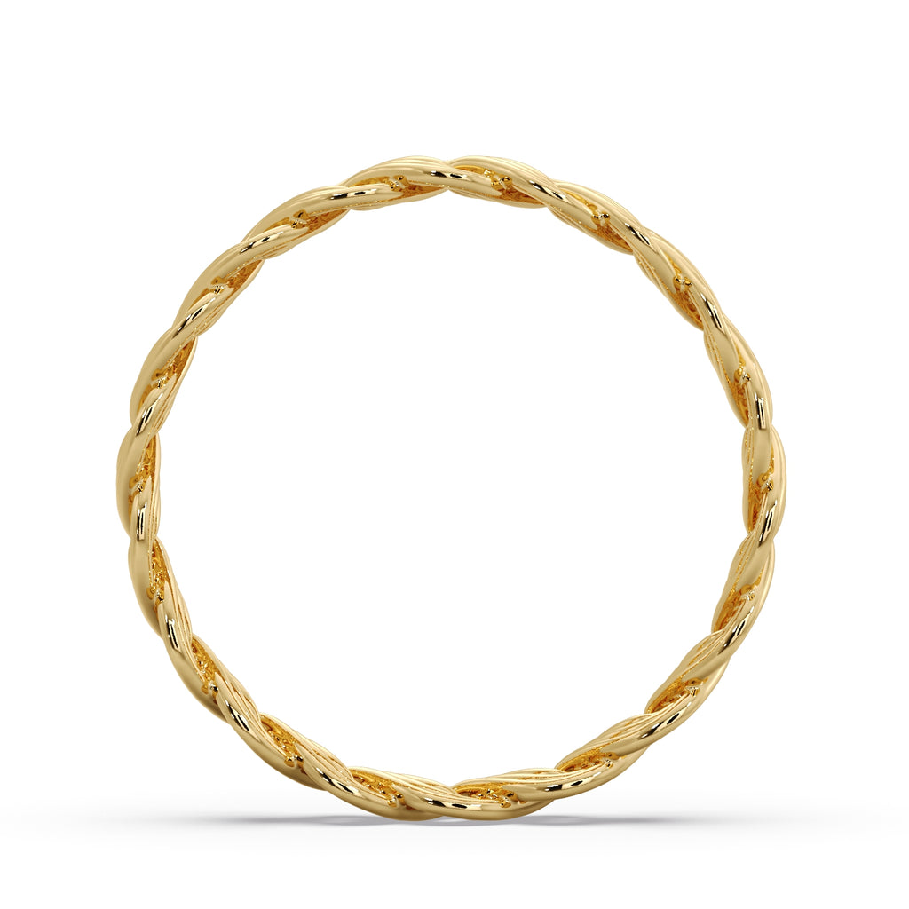 Women's Fine Pleter Ring in 9ct yellow gold