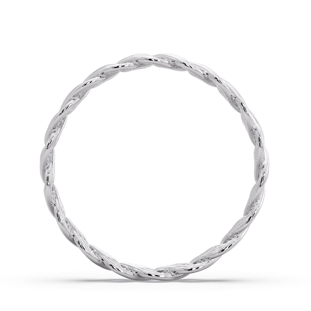 Women's Fine Pleter Ring in white metal