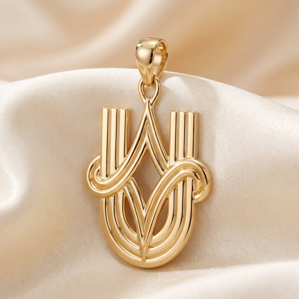 9ct Gold Youth U Pendant - luxury lifestyle image