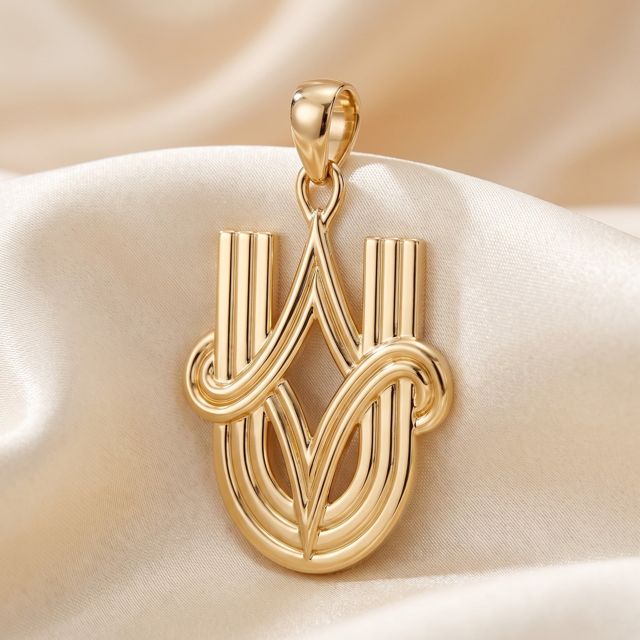 9ct Gold Youth U Pendant - luxury lifestyle image